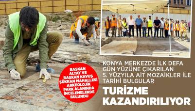 BAŞKAN ALTAY VE BAŞKAN KAVUŞ ŞÜKRAN MAHALLESİ ARKEOLOJİK PARK ALANINDA İNCELEMELERDE BULUNDU