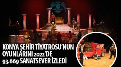 Konya Şehir Tiyatrosu’nun Oyunlarını 2022’de 93.669 Sanatsever İzledi